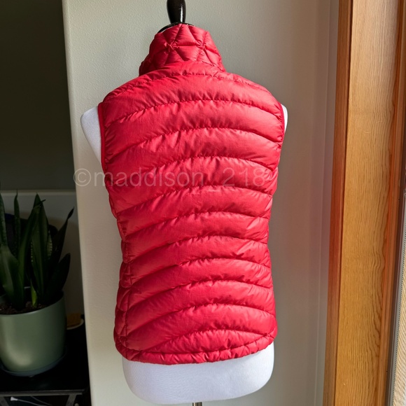 Patagonia Down Sweater Vest Small Maraschino Red Pink 800-fill-power down S - Picture 7 of 13